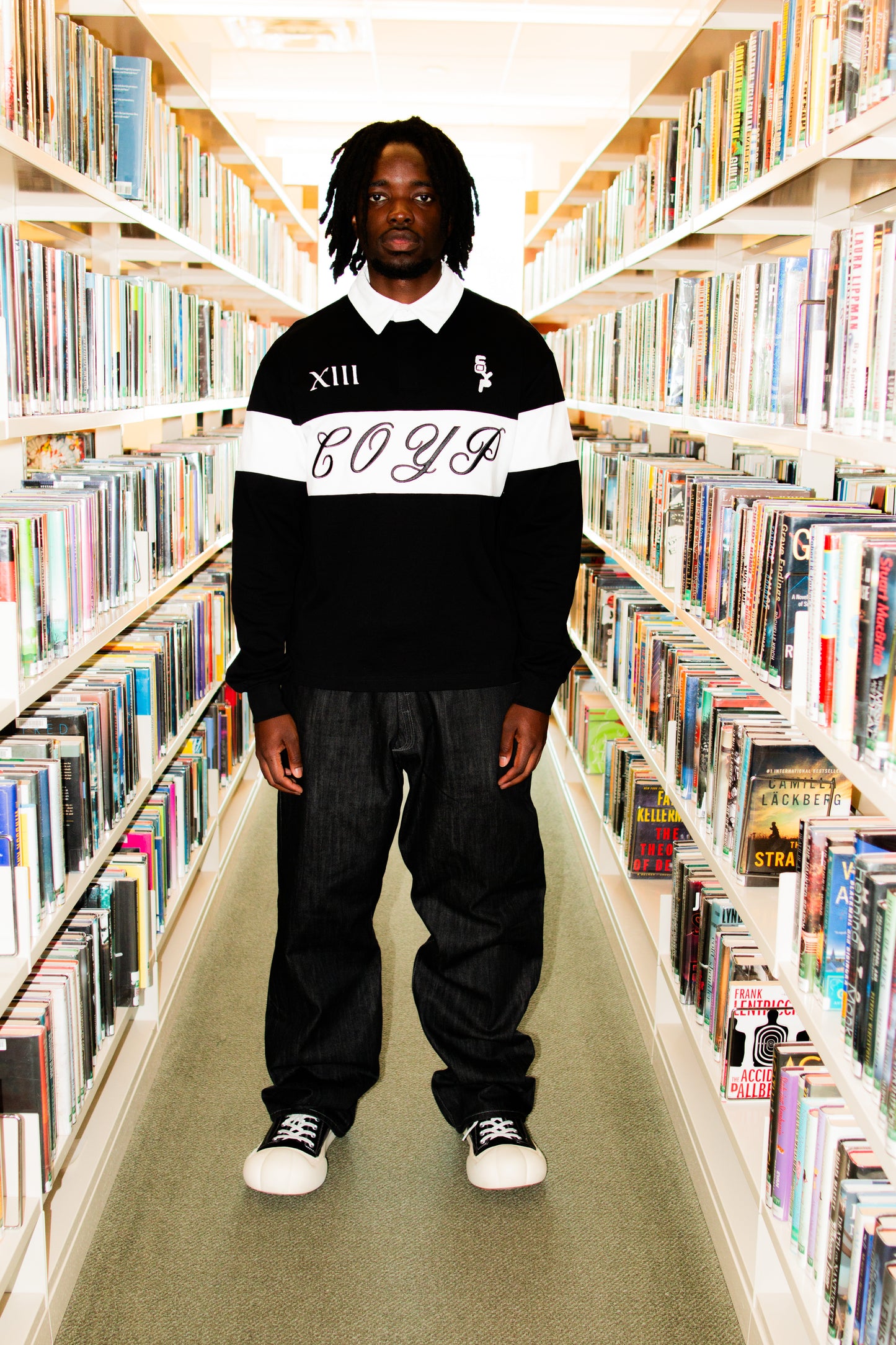 Black Classic Rugby Tee