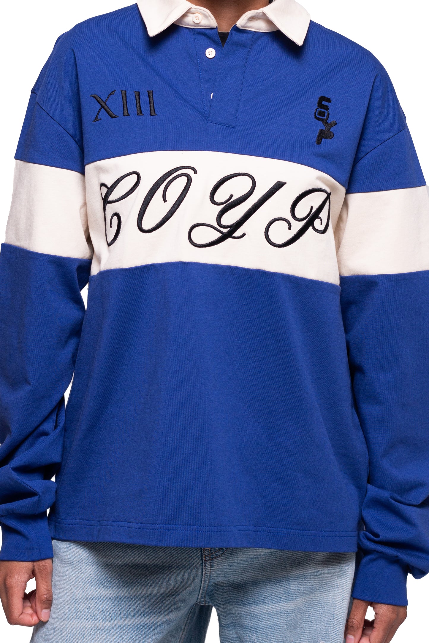 Blue Classic Rugby Tee