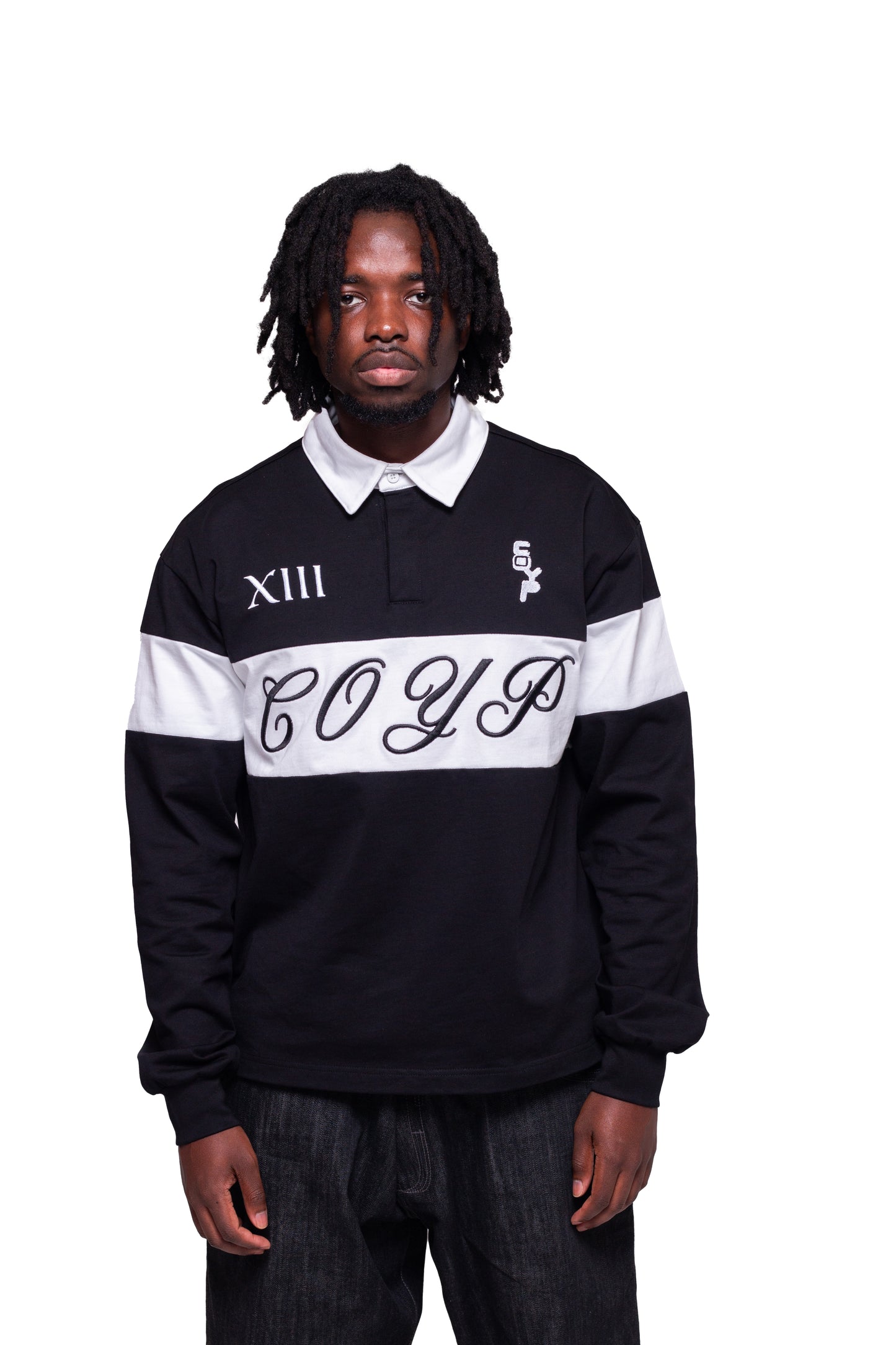 Black Classic Rugby Tee