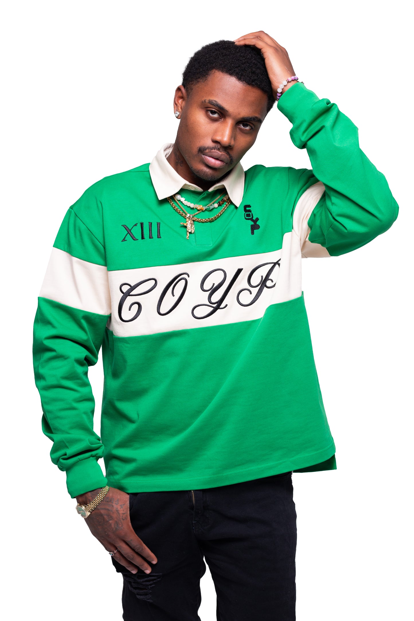 Green Classic Rugby Tee