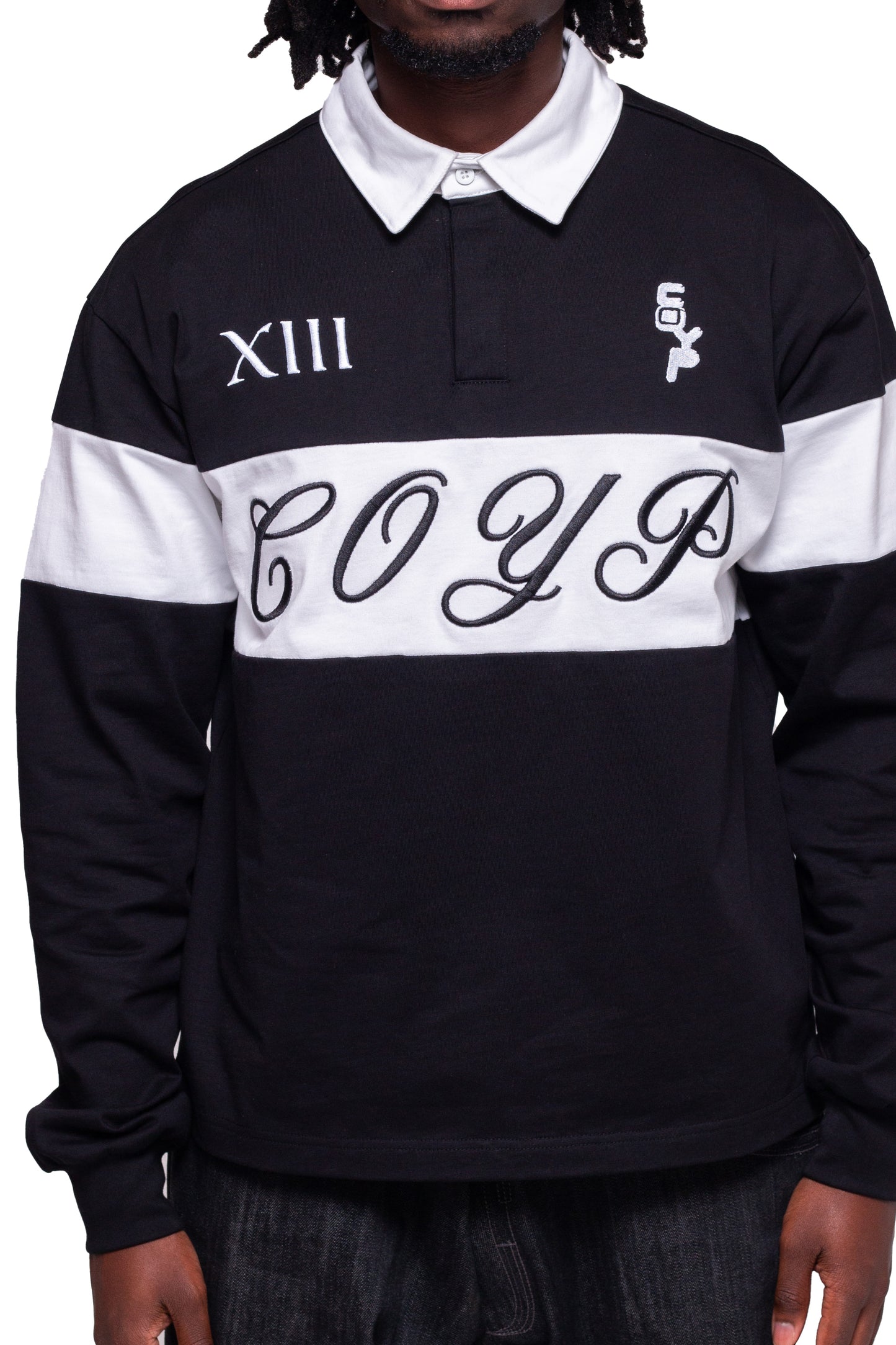 Black Classic Rugby Tee